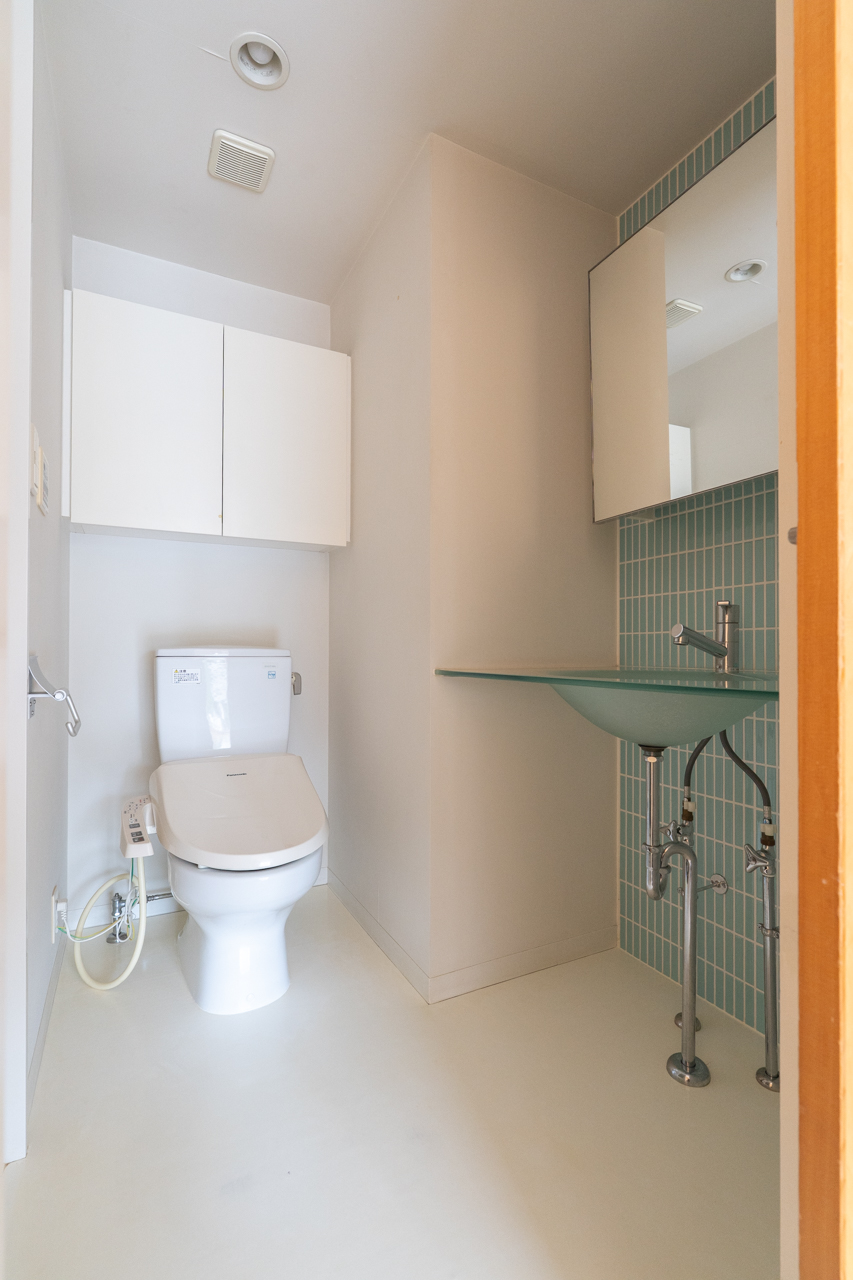 洗面脱衣所もスッキリデザイン