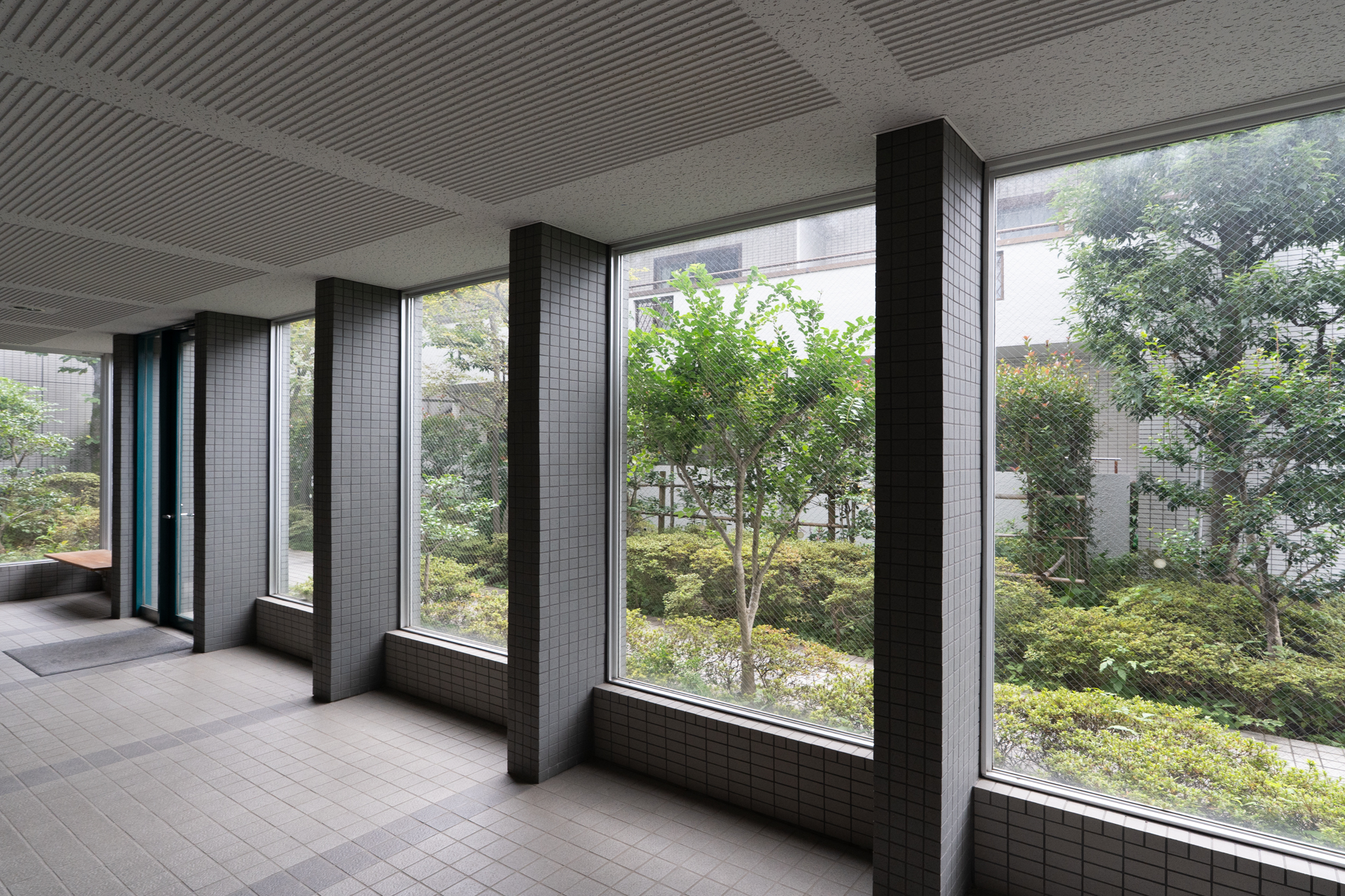 エントランス付近に緑が多いのも嬉しい