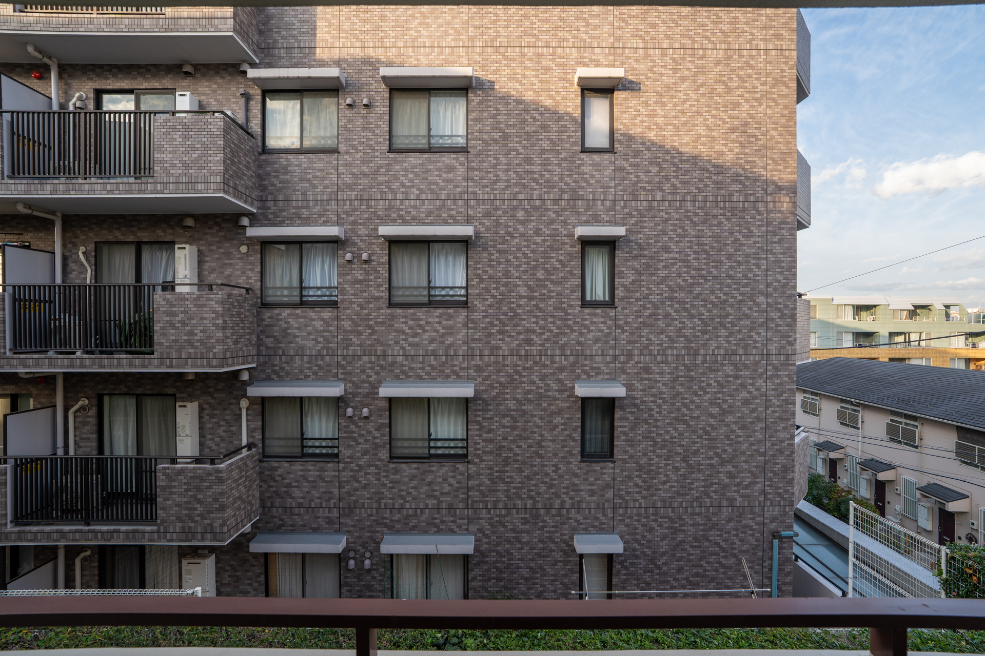 北向きバルコニーからの眺め