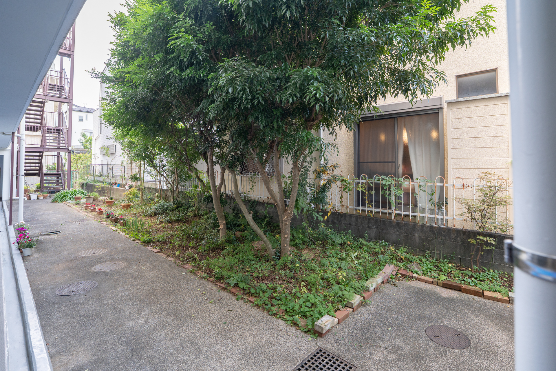 1階が駐車場で2階が居住エリアとしては最下層