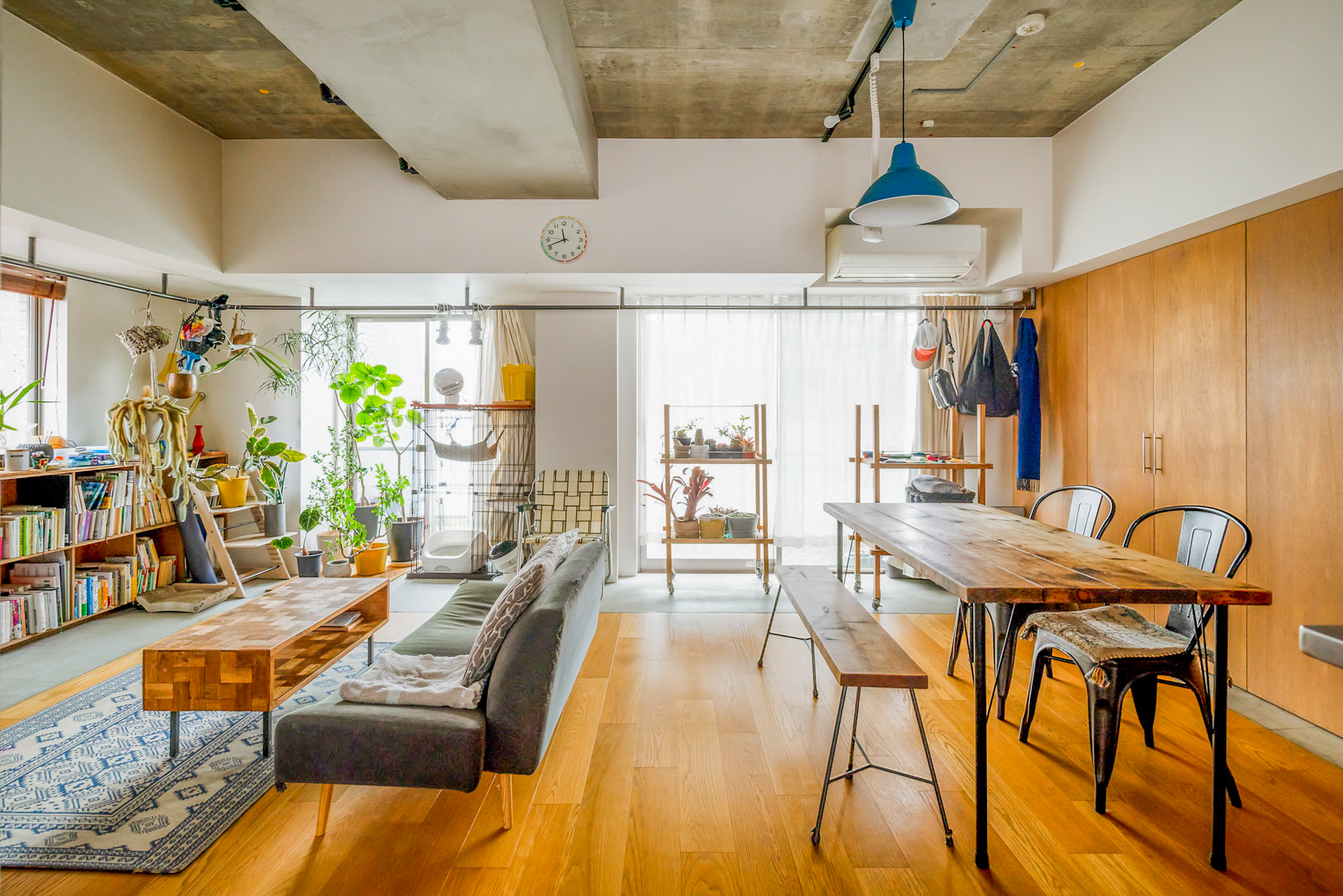 光と風が抜けるインドア・ガーデン