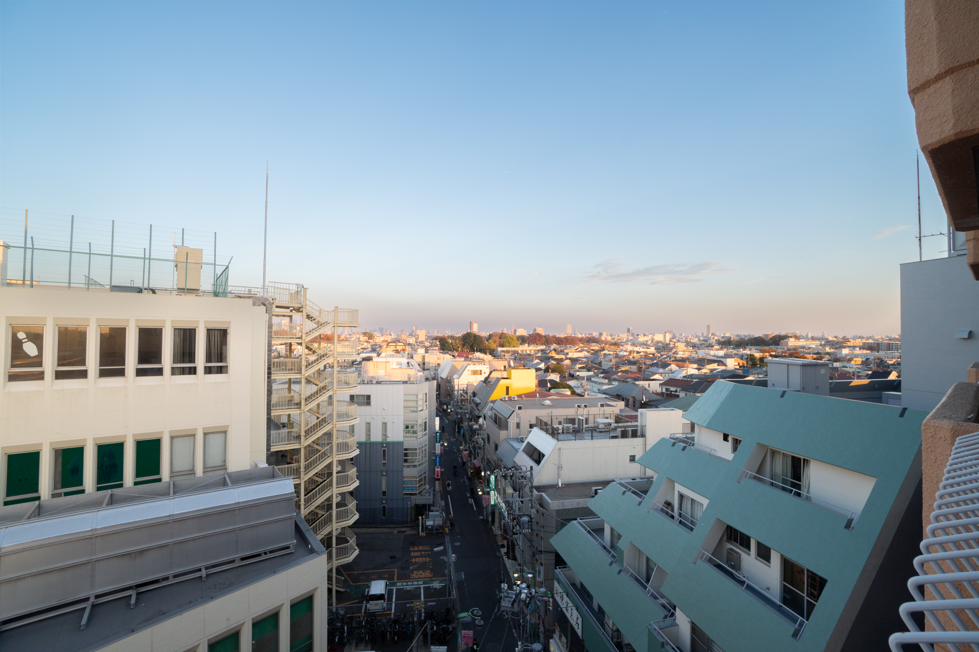 LDK外のバルコニーからの眺め