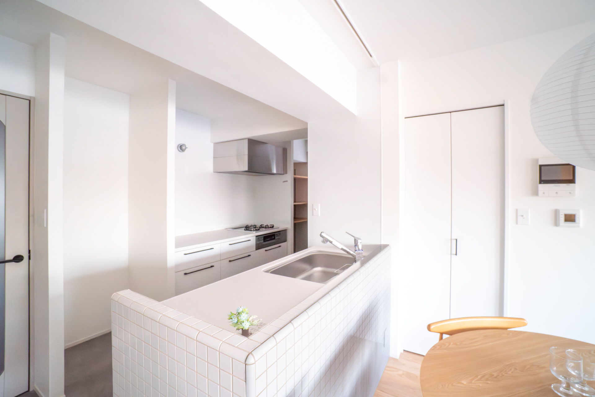 二の字キッチンは機能的