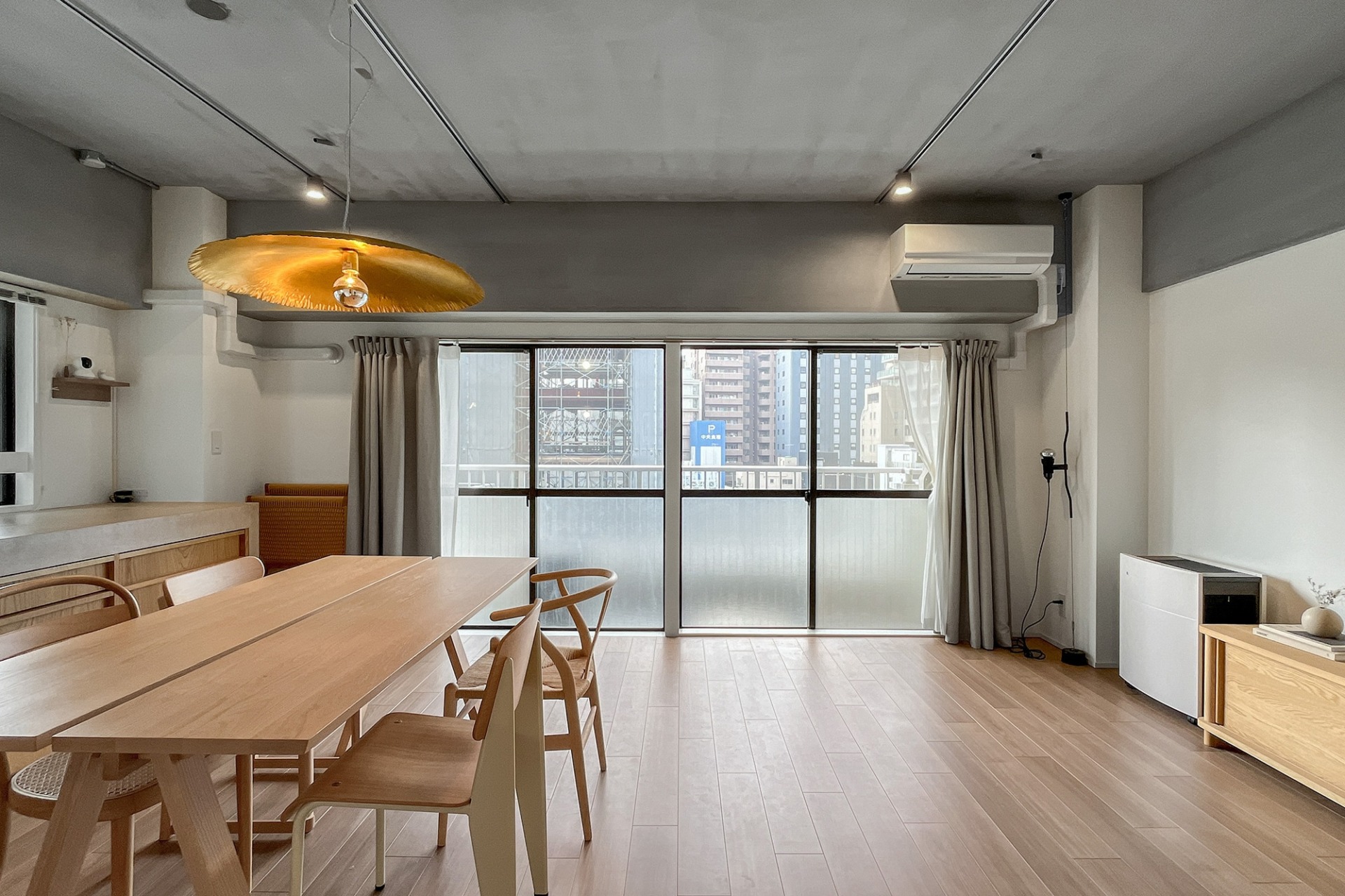 モルタルと床材の組み合わせ