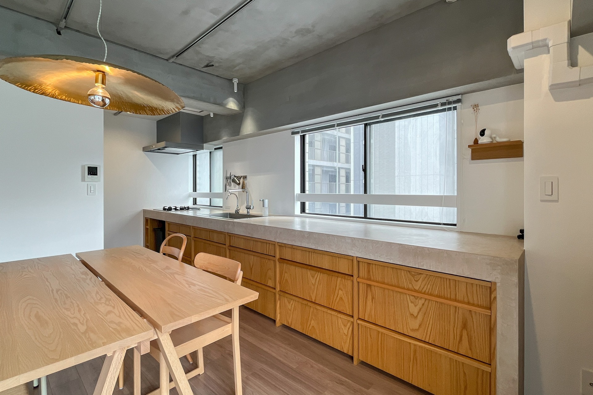 横長のキッチン