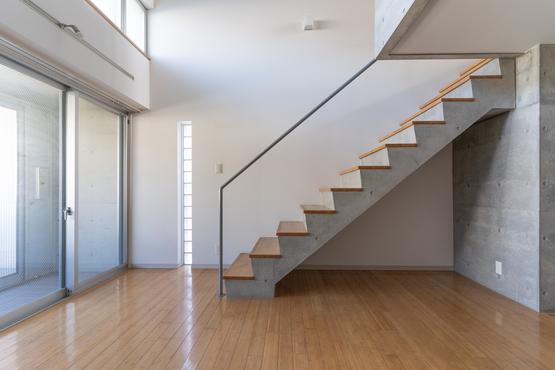 プライバシーが確保された採光