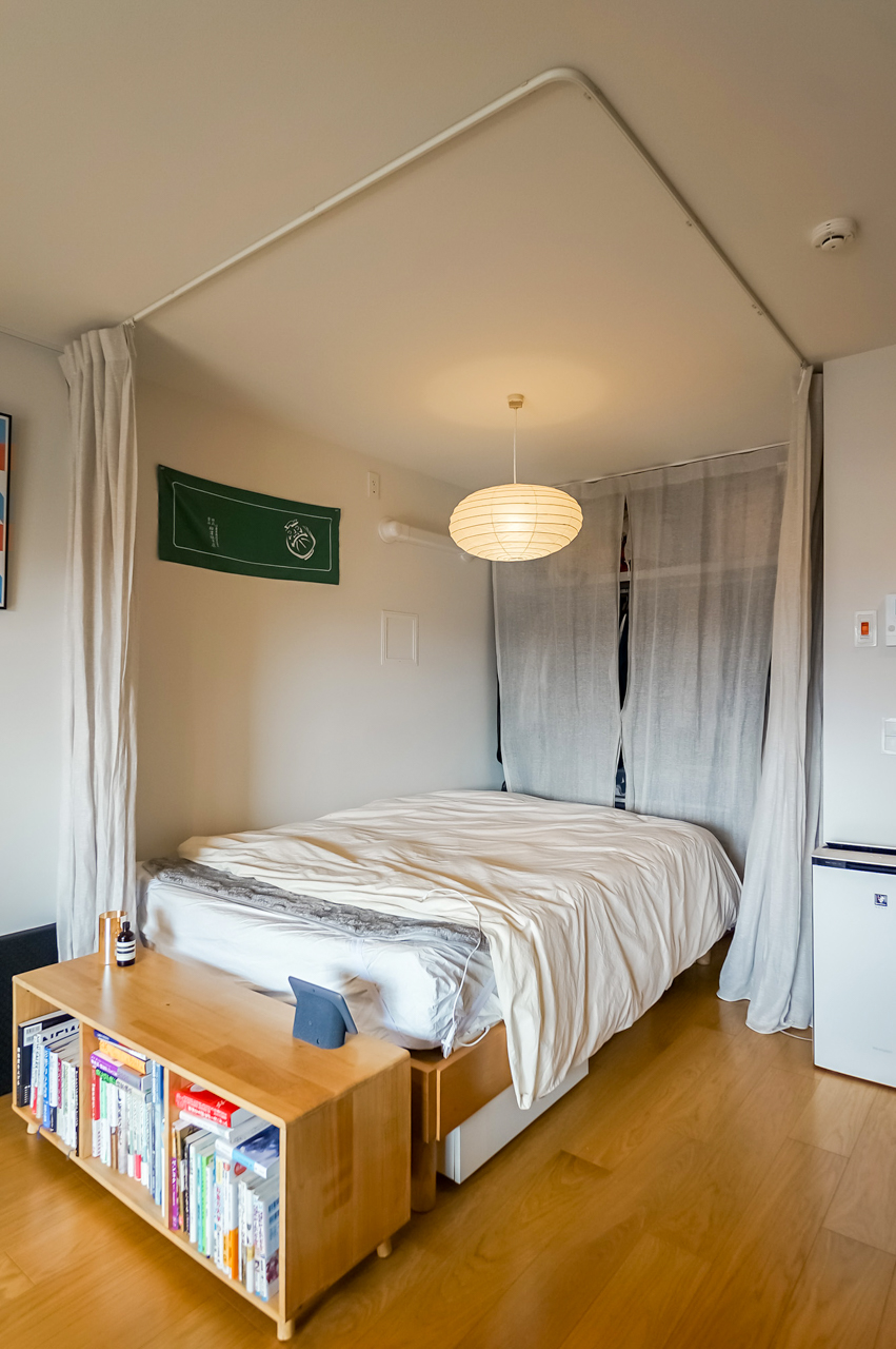 カーテンを開けると