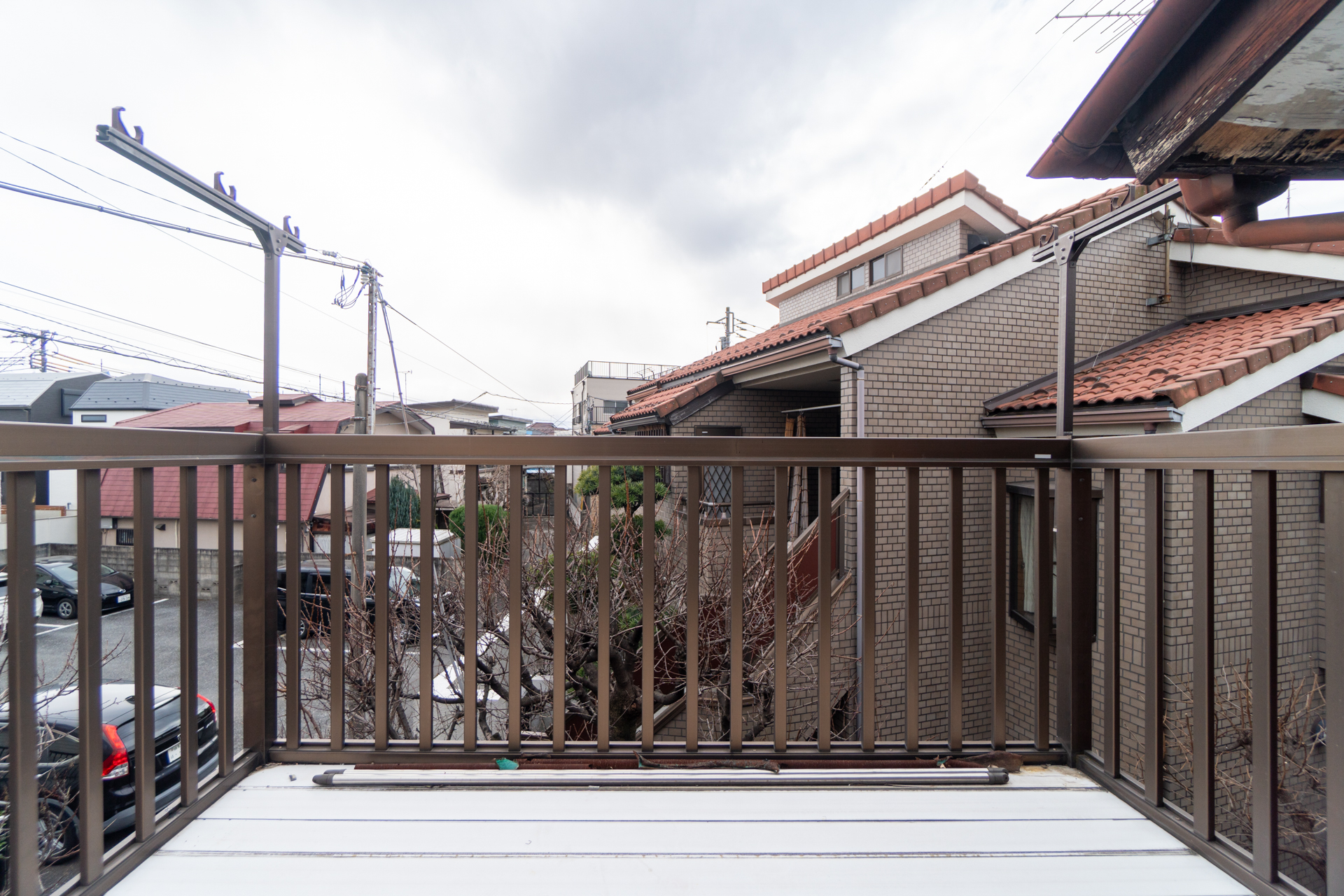 バルコニーの正面も抜けていて気持ち良さそう