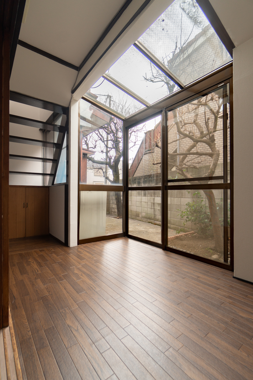 サンルームでは植物がよく育ちそう