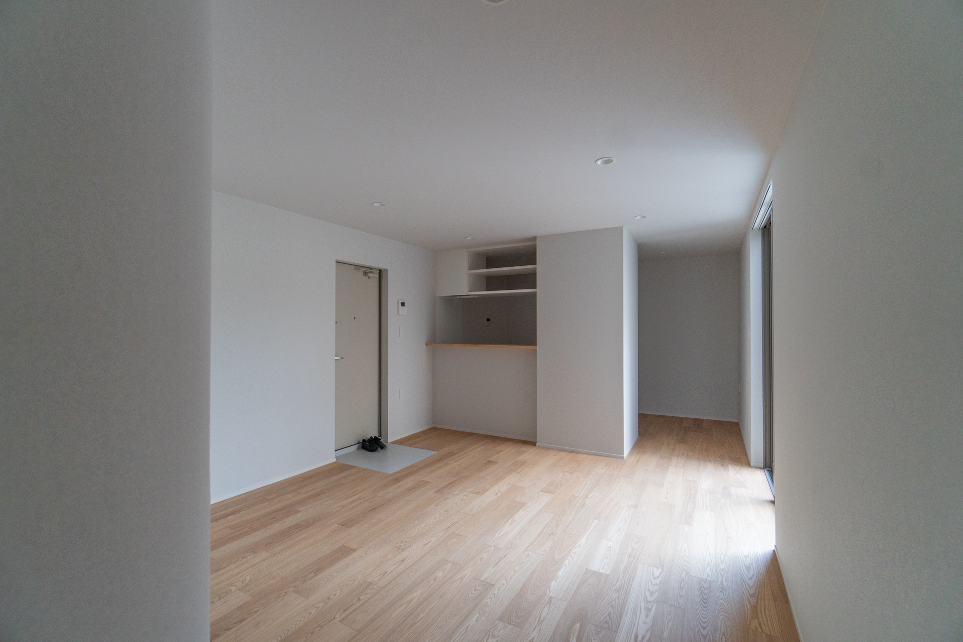 落ち着いて過ごすことができるリビング（B号室）