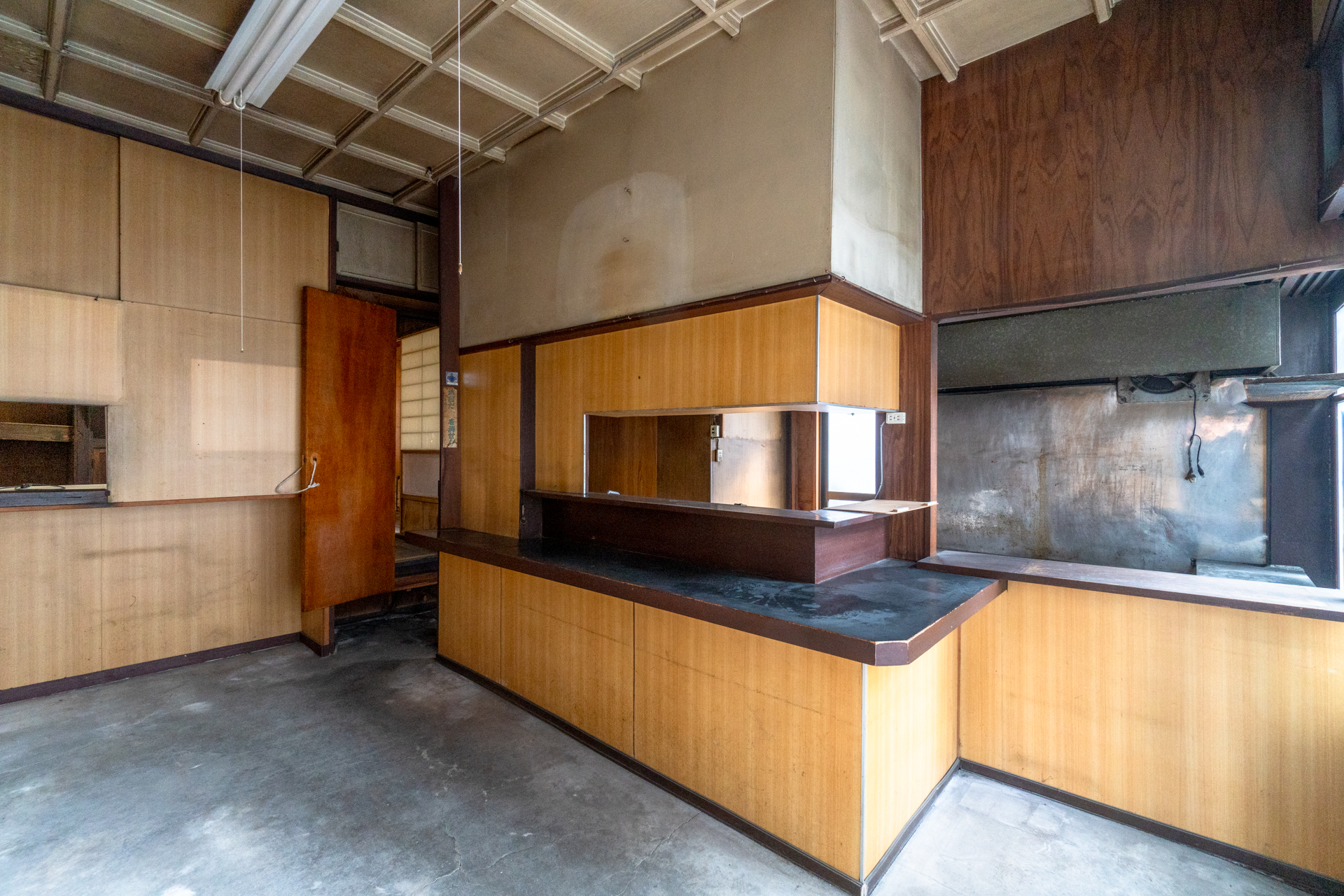 1階は食堂の名残が