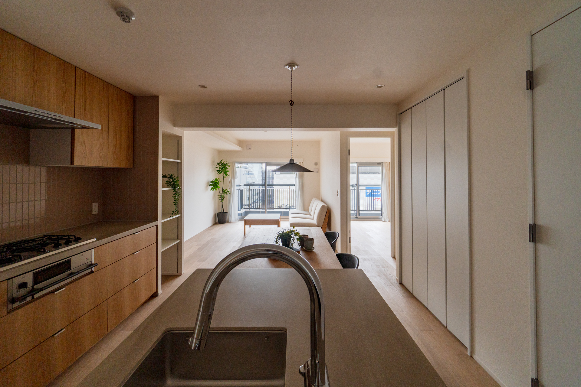 見晴らしの良いキッチン