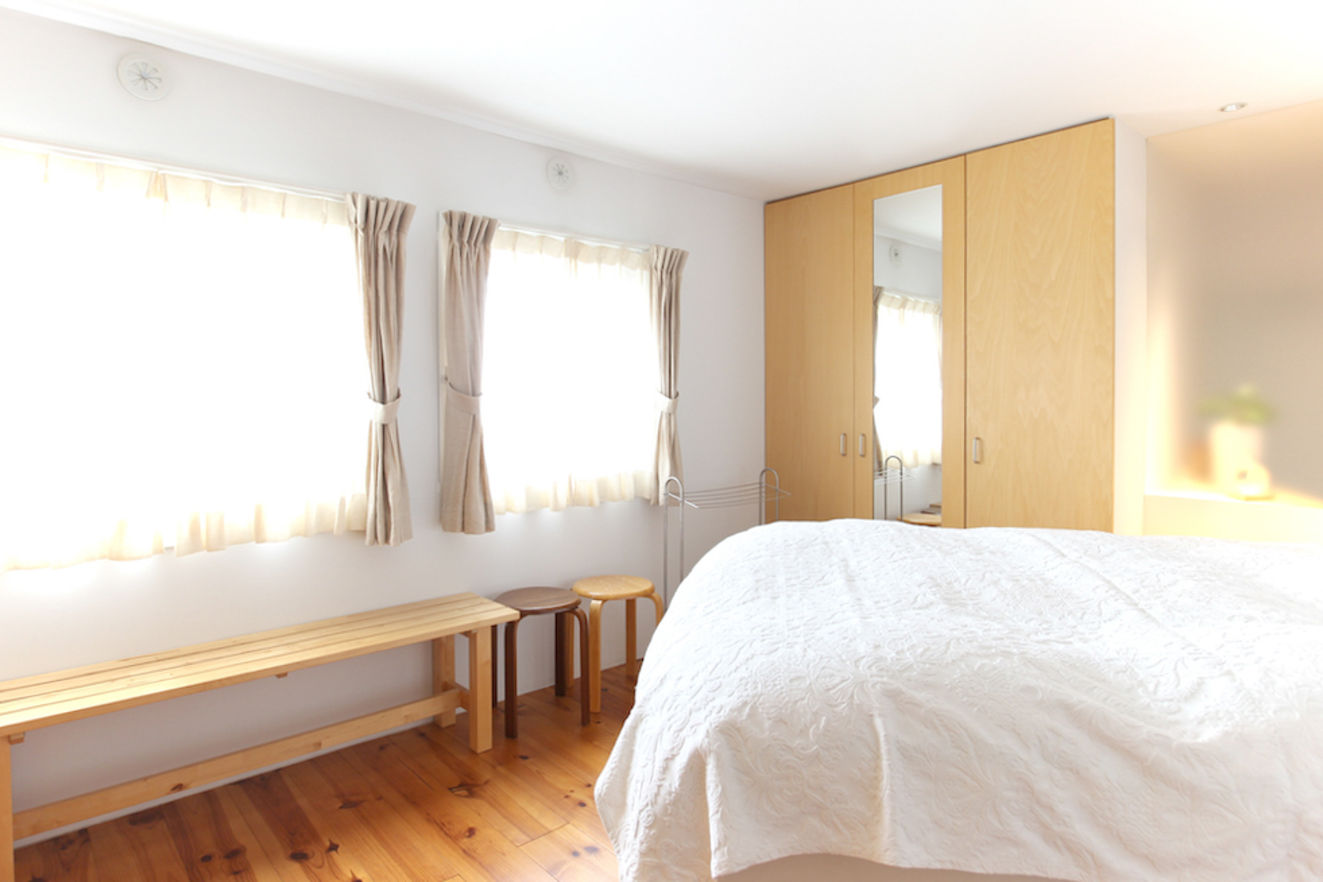 北側からのやわらかい光に包まれて