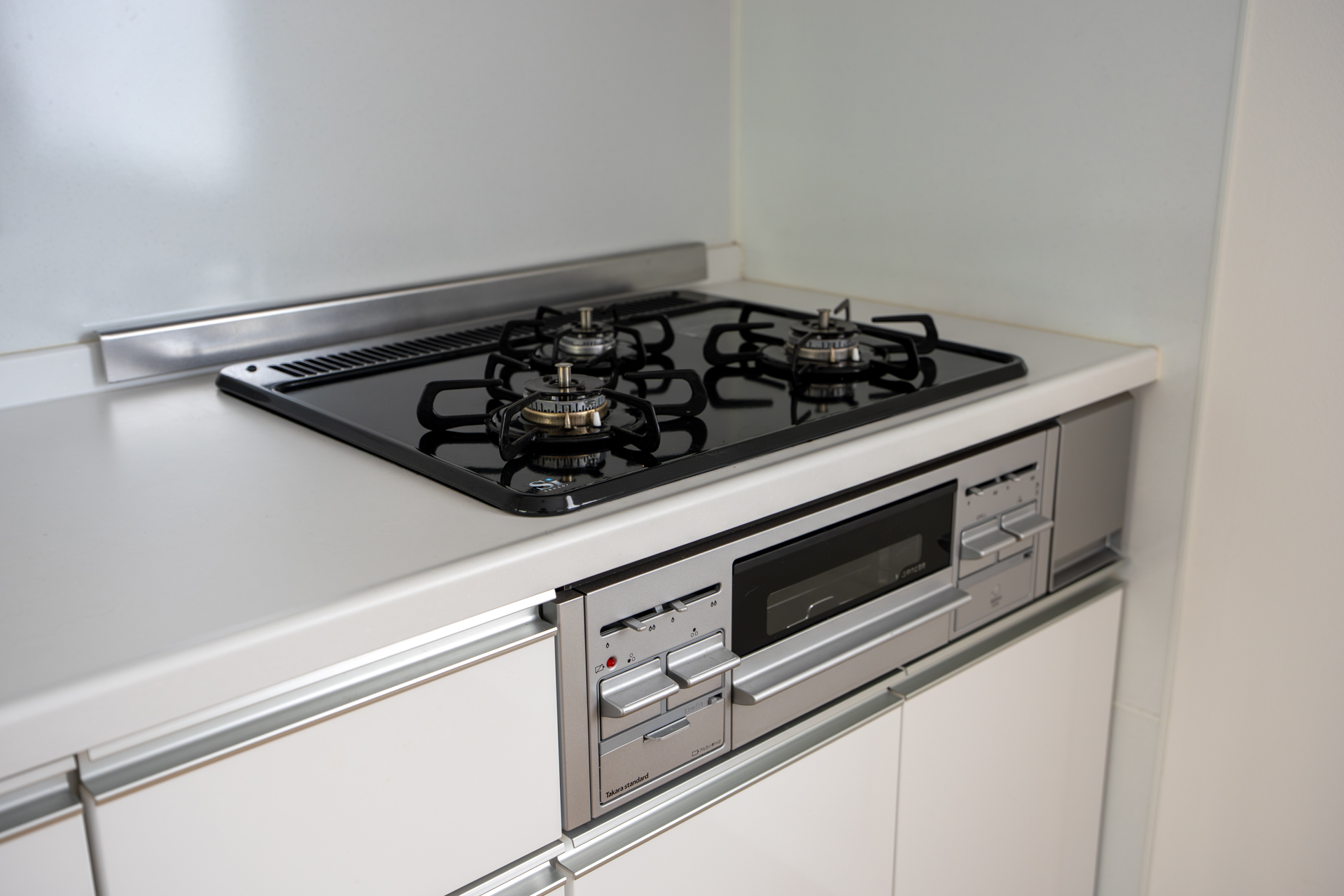 料理好きにうれしい3口ガスコンロ