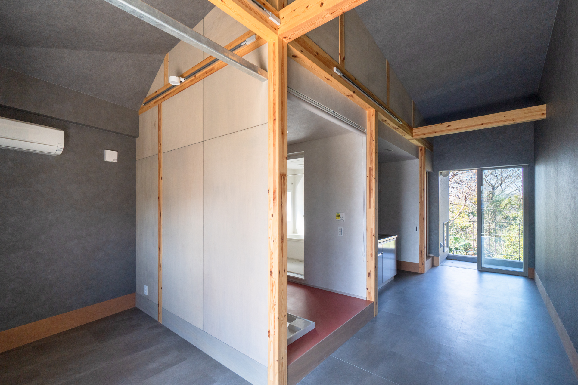 建築も緑も両方楽しめる（N203号室）