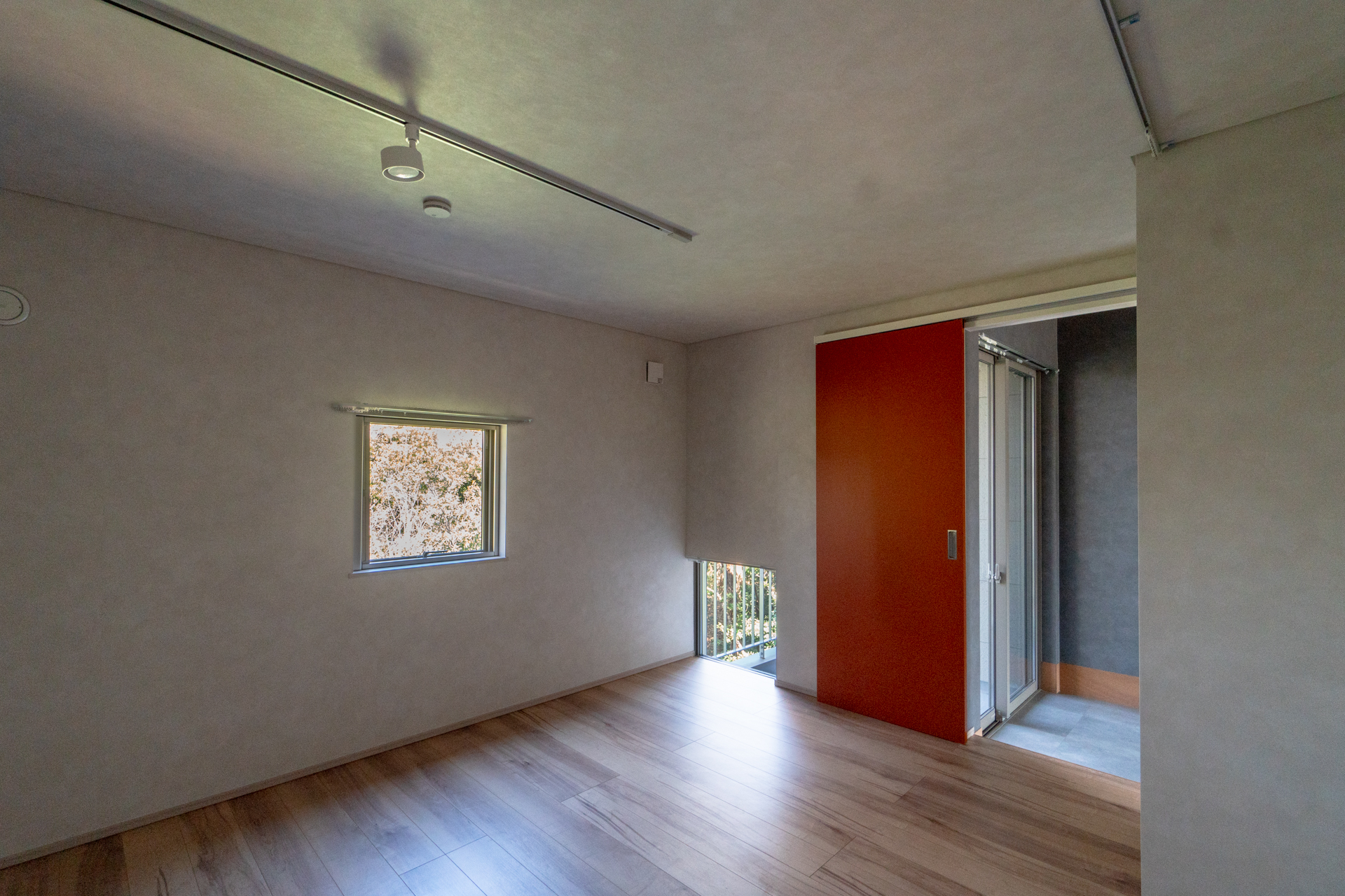 寝室からも緑（M201号室）