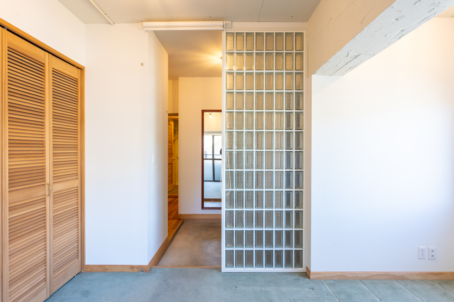 ガラスブロックの開放感