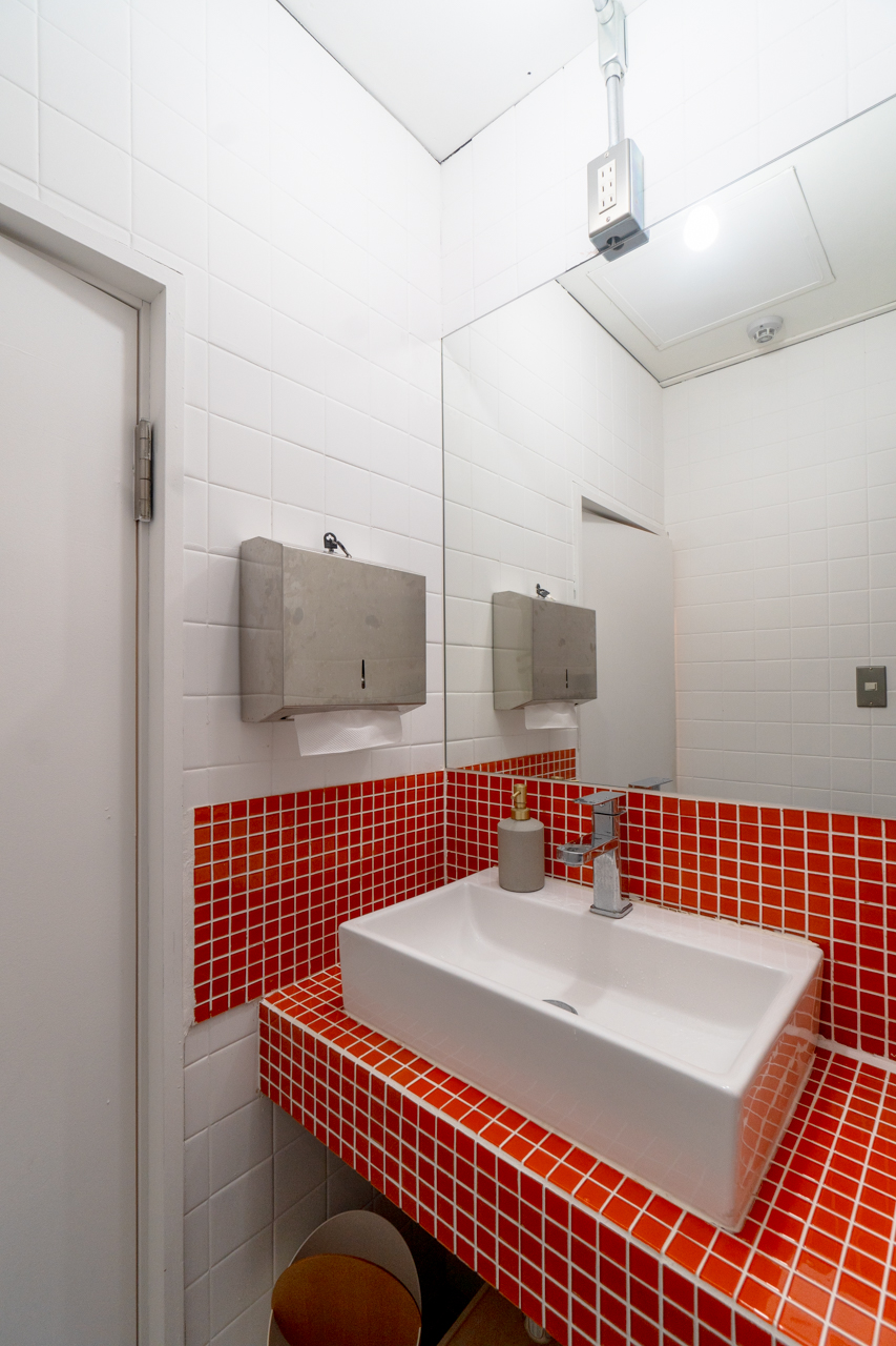 思い切りの良いタイルが可愛い