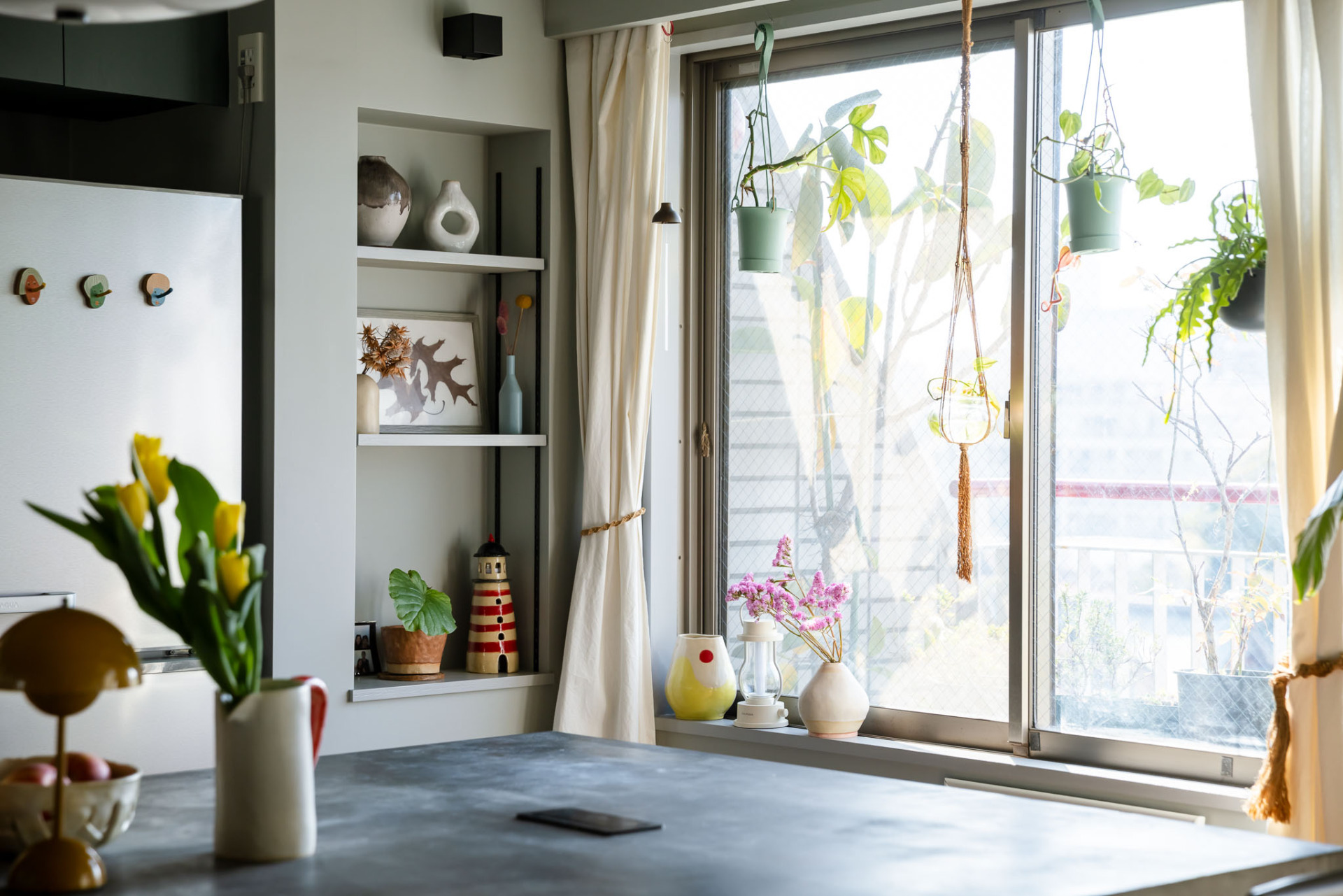 どこにいても光がたっぷりと入ってきます