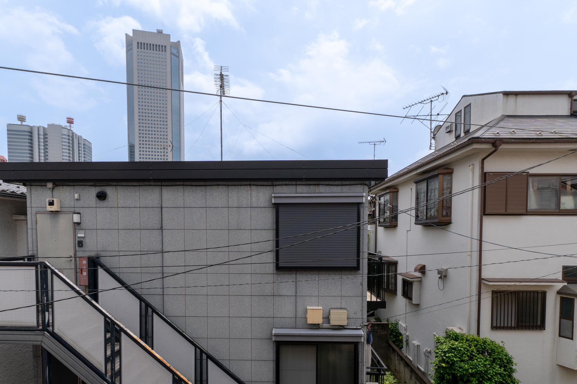 新宿のタワービルが臨めます