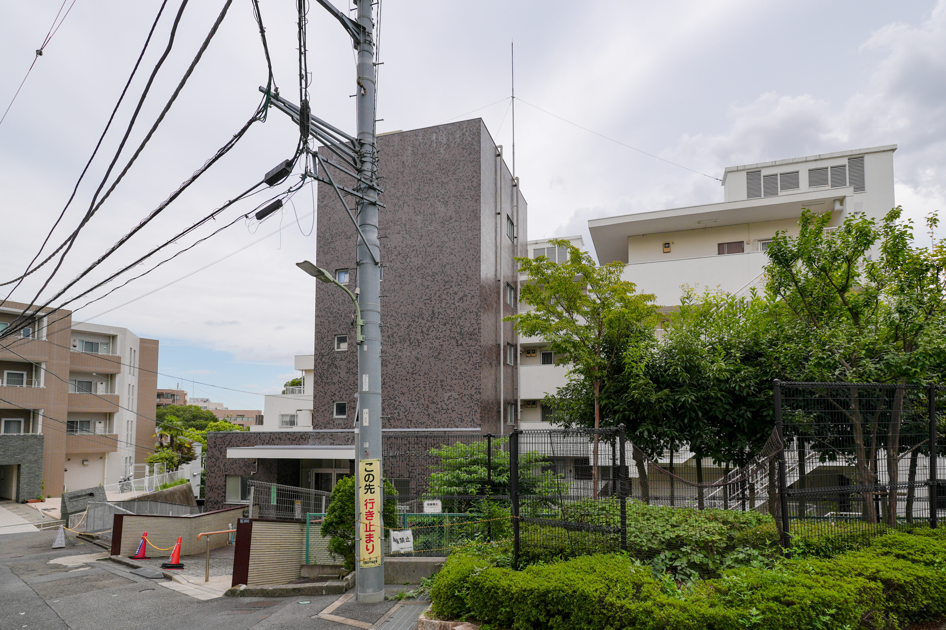 右手が公園です