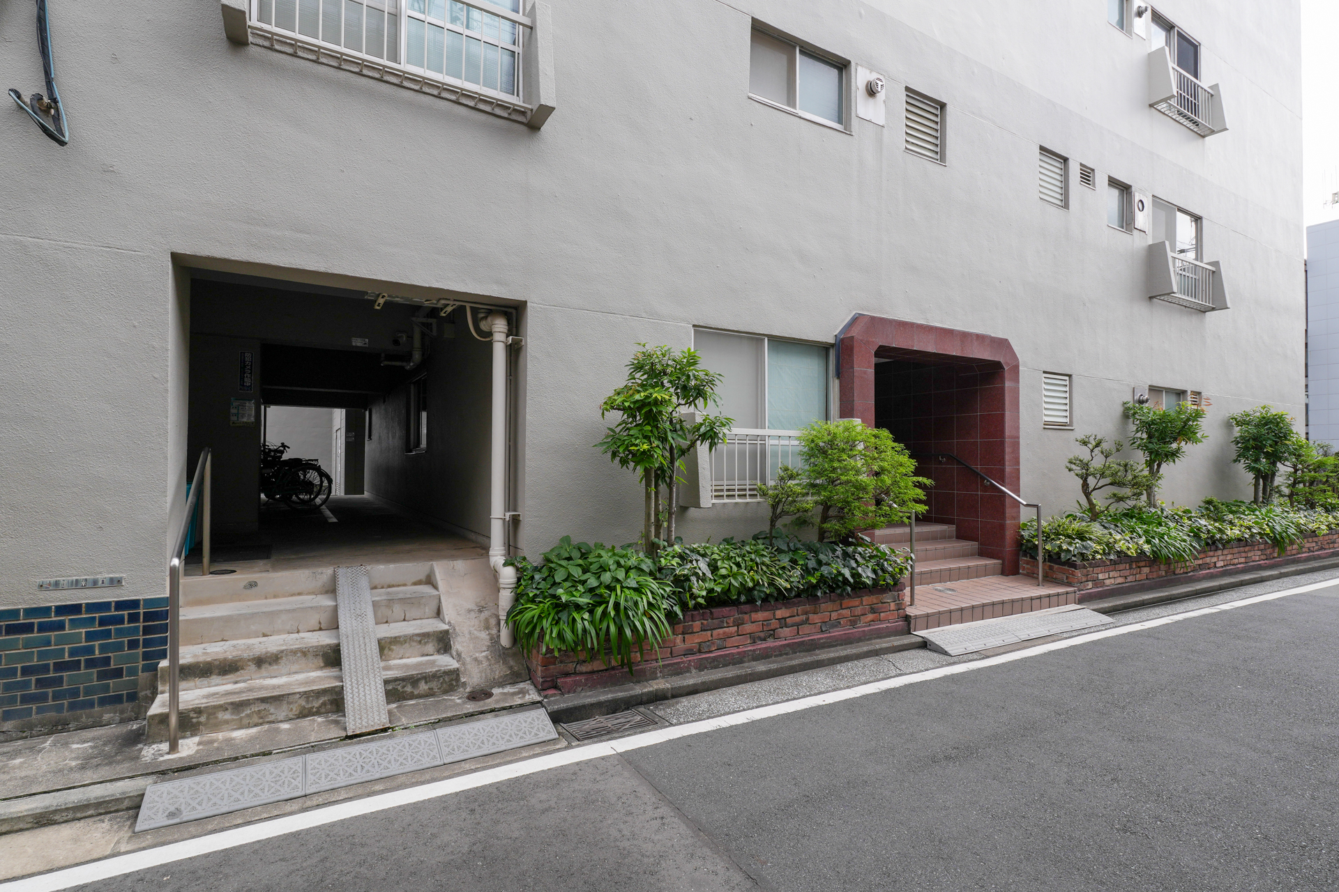 外観、レトロでかわいらしい